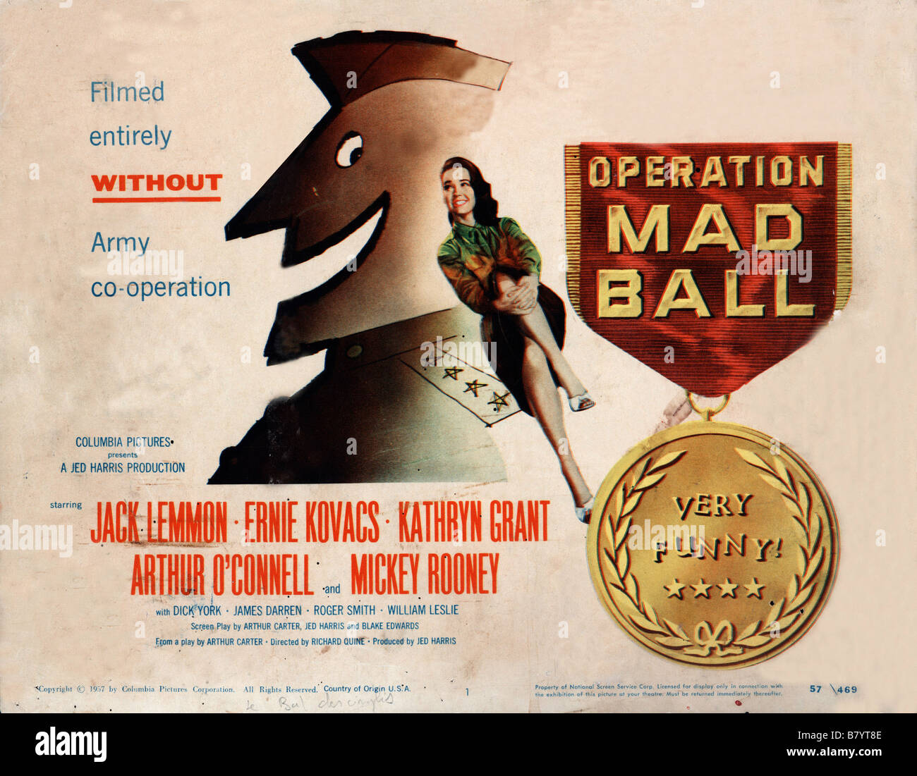 Le Bal des cinglés Operation Mad Ball Jahr: 1957 USA Regie: Richard Quine Stockfoto