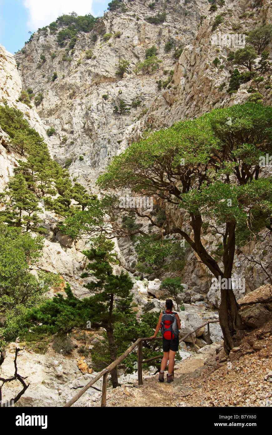 Wanderer im Rouvas Schlucht, Kreta, Griechenland Stockfotografie - Alamy