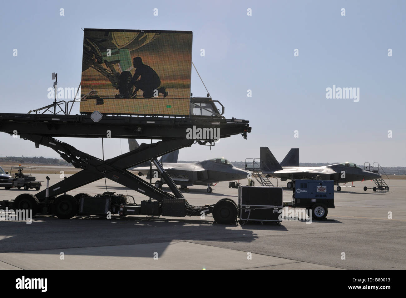 Großen Videoleinwand Stockfoto