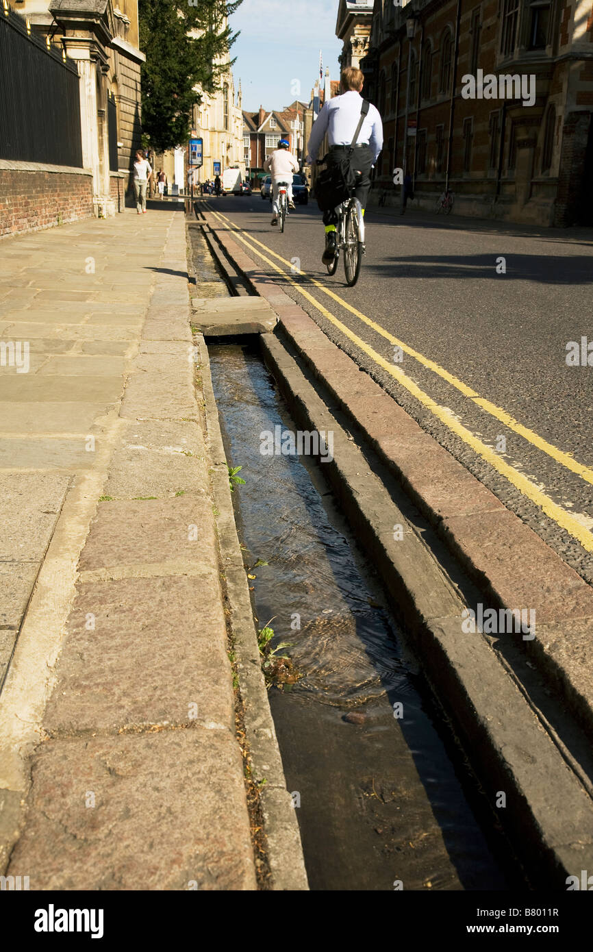 Hobson's Conduit oder Hobson's Brook ist ein Wasserlauf, den Hobson von Hobson's Choice berühmt gebaut, um seine Pferde in Cambridge zu bewässern Stockfoto