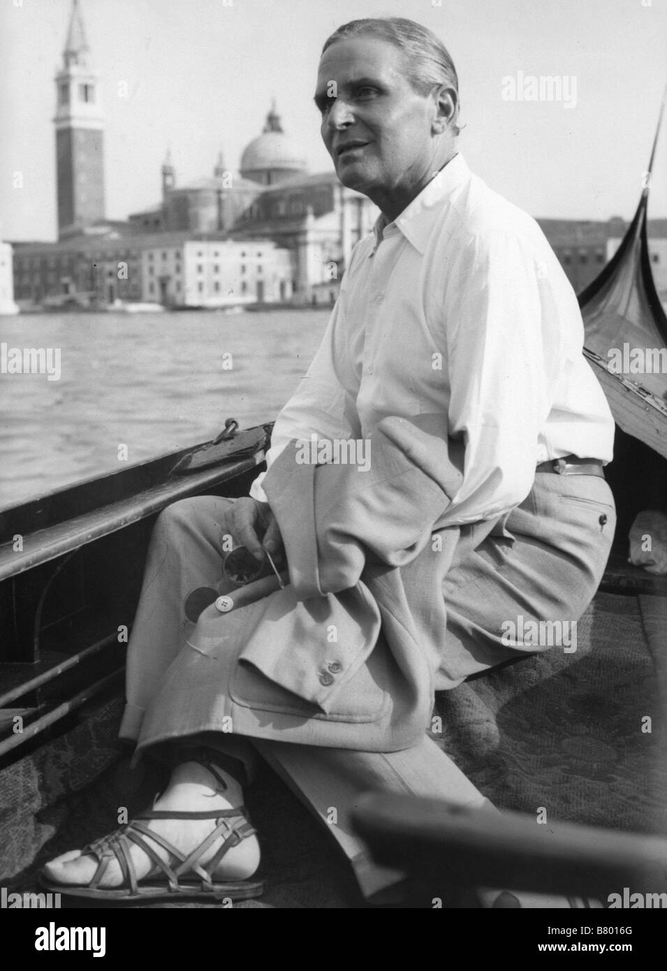 Pierre Blanchar Pierre Blanchar Pierre Blanchar au Festival de Venise en 1950 Stockfoto
