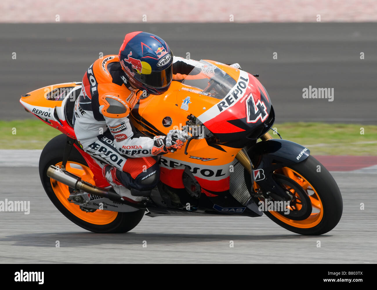 SEPANG MALAYSIA 5. Februar 2009 italienische Andrea Dovizioso vom Repsol Honda Team beim offiziellen MotoGP Test in Sepang, Malaysia Stockfoto