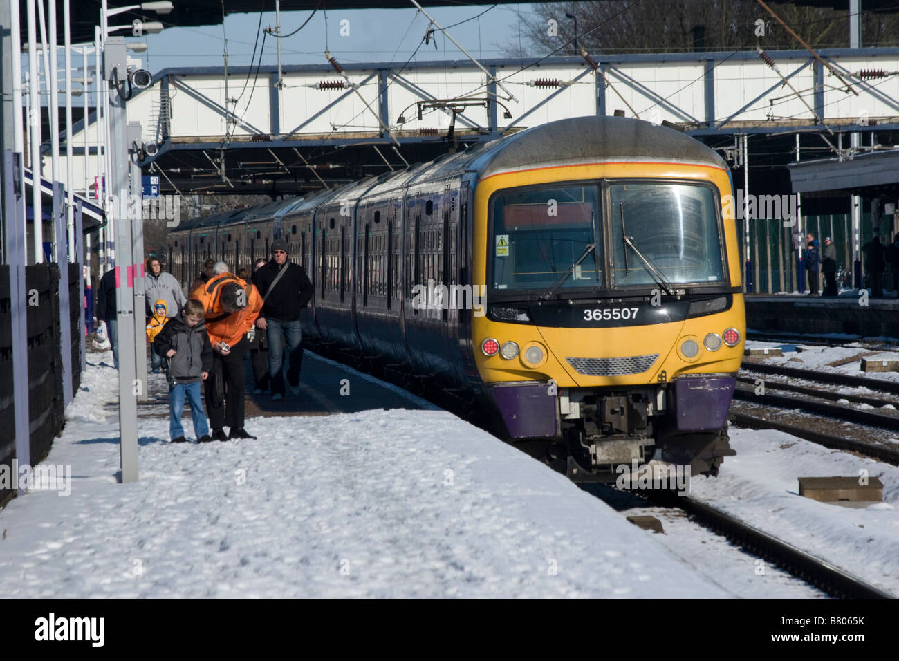 First Capital Connect s-Bahn Haltestelle Huntingdon Stockfoto