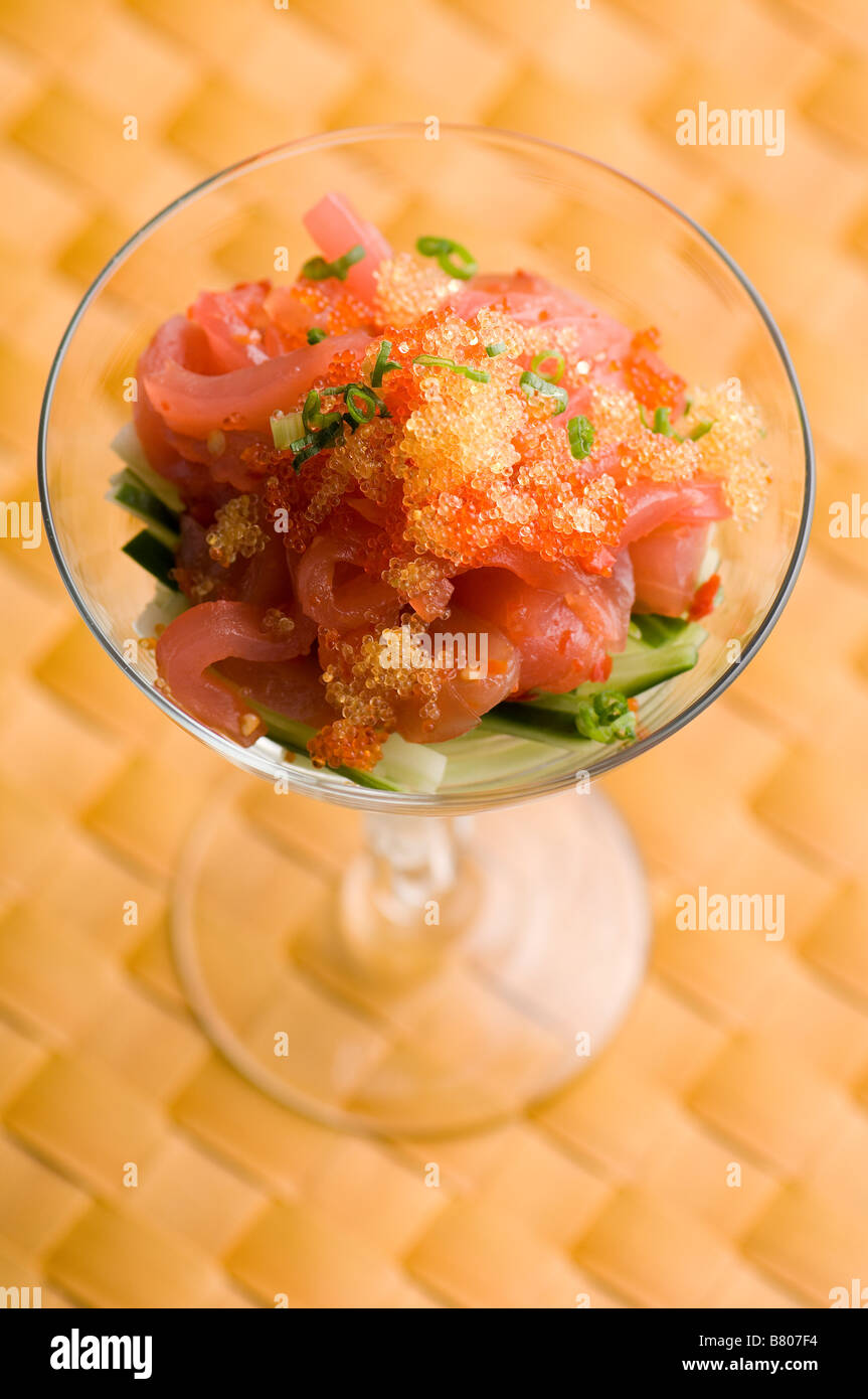 Ein köstlich zubereitete Gericht. Stockfoto