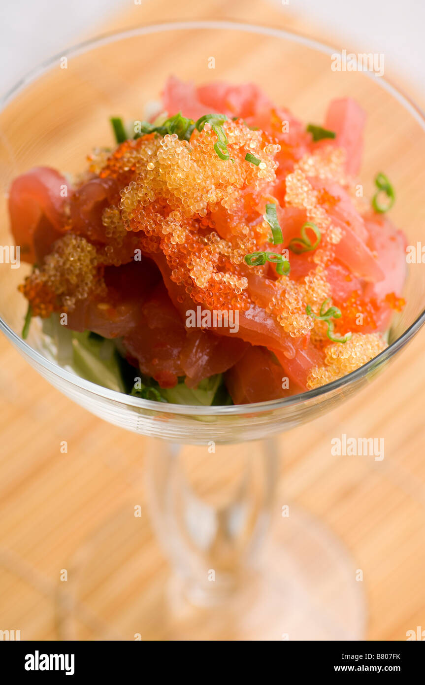 Ein köstlich zubereitete Gericht. Stockfoto