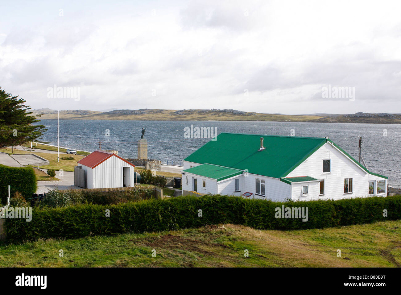 Stanley Falkland-Inseln beherbergt Gebäude Stockfoto