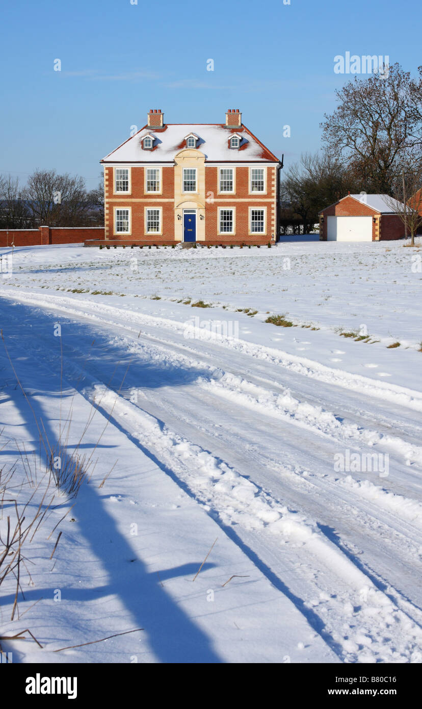 Ein modernes Einfamilienhaus executive. Stockfoto