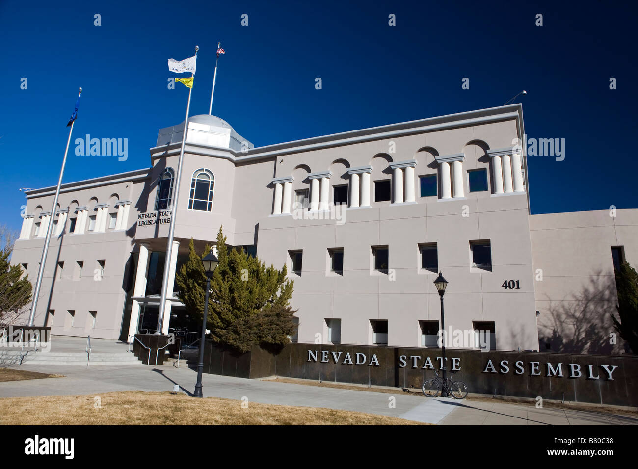 Die Nevada State Legislature Building zu Beginn der Legislaturperiode 2009 Carson City, Nevada Stockfoto