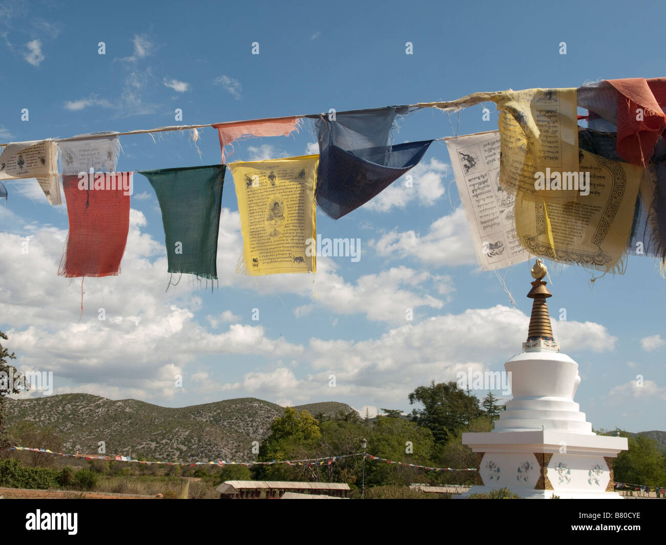 Enlightment Stupa von Sakya Tashi Ling Kloster in Plana Novela Spanien Katalonien Stockfoto