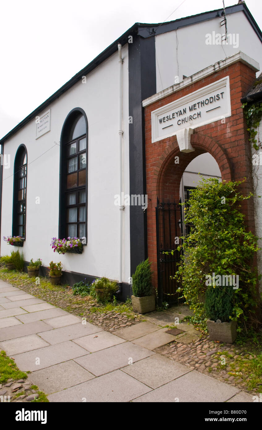 Konvertierte Wesleyan Methodist Kapelle in ländlichen Stadt der Usk Monmouthshire South Wales UK Stockfoto