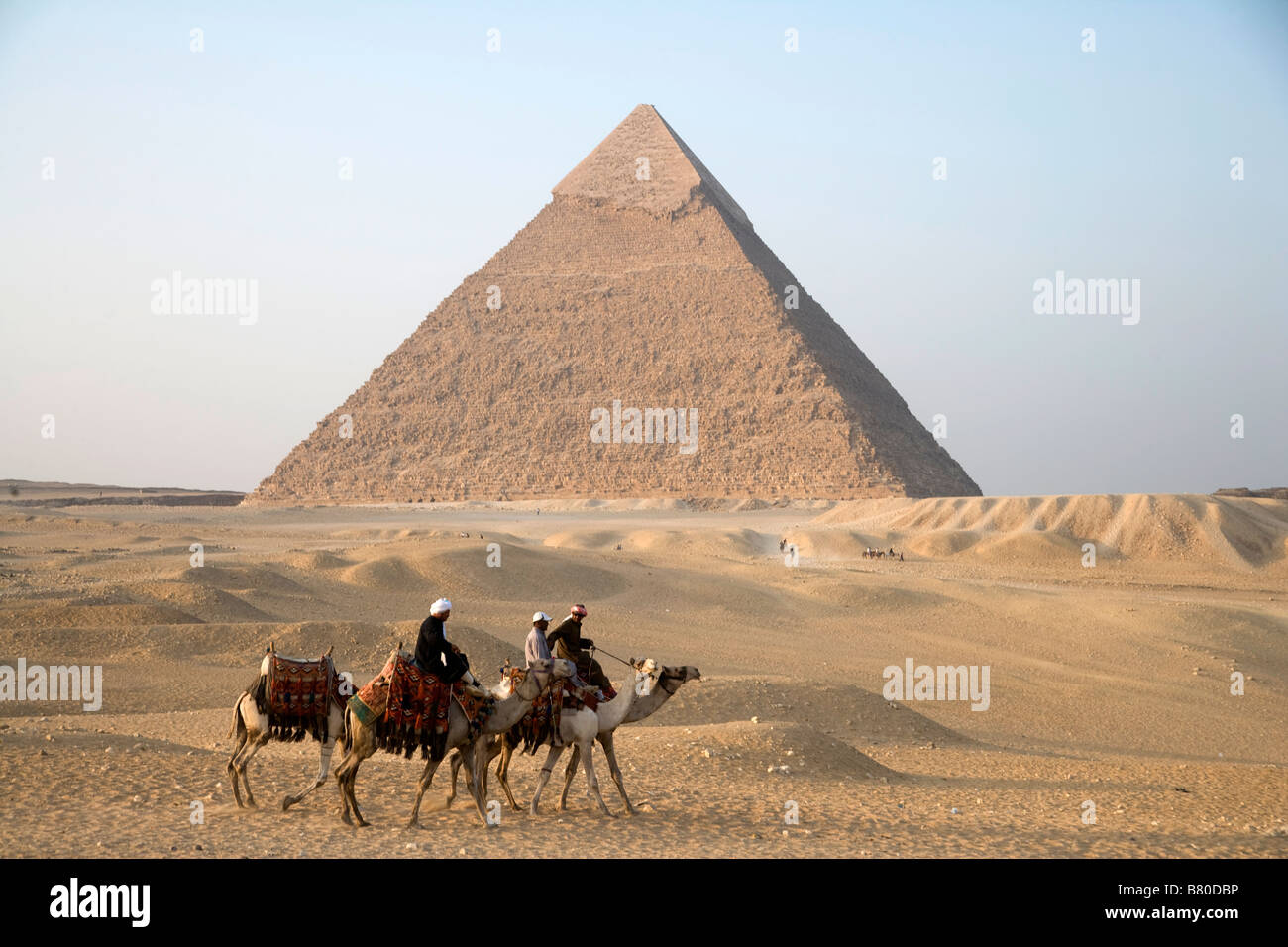 Ägypten, Pyramiden, Reisen in Ägypten, Gizeh, Reisen, Kairo, Kamel, Tourismus, Tourismus in Ägypten, Pyramiden und Kamel, Kamelreiten in ägypten Stockfoto