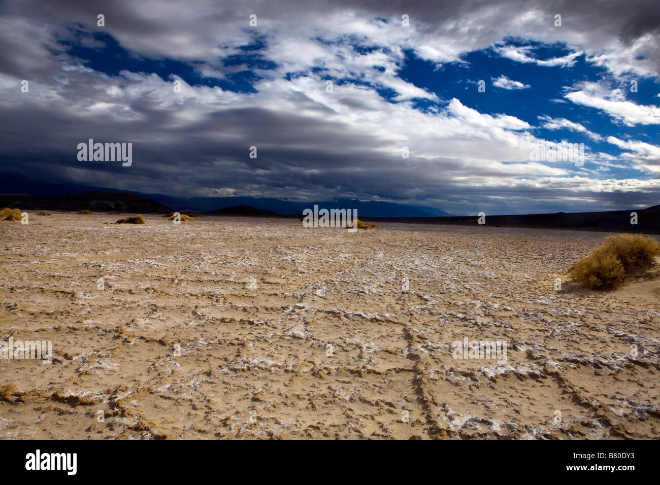 Salz Wohnungen Death Valley Nationalpark, Kalifornien Stockfoto