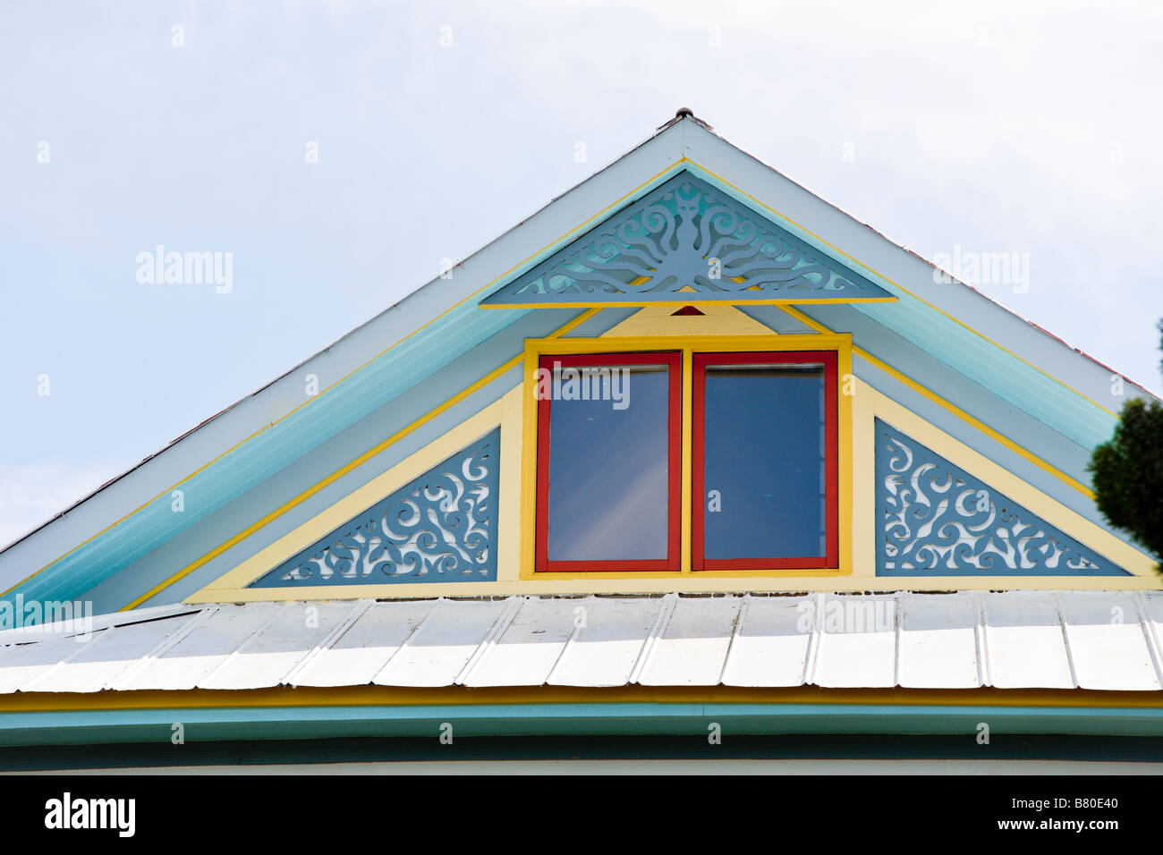 Pastell gemalt coastal-Stil-Architektur in Florida Stockfoto