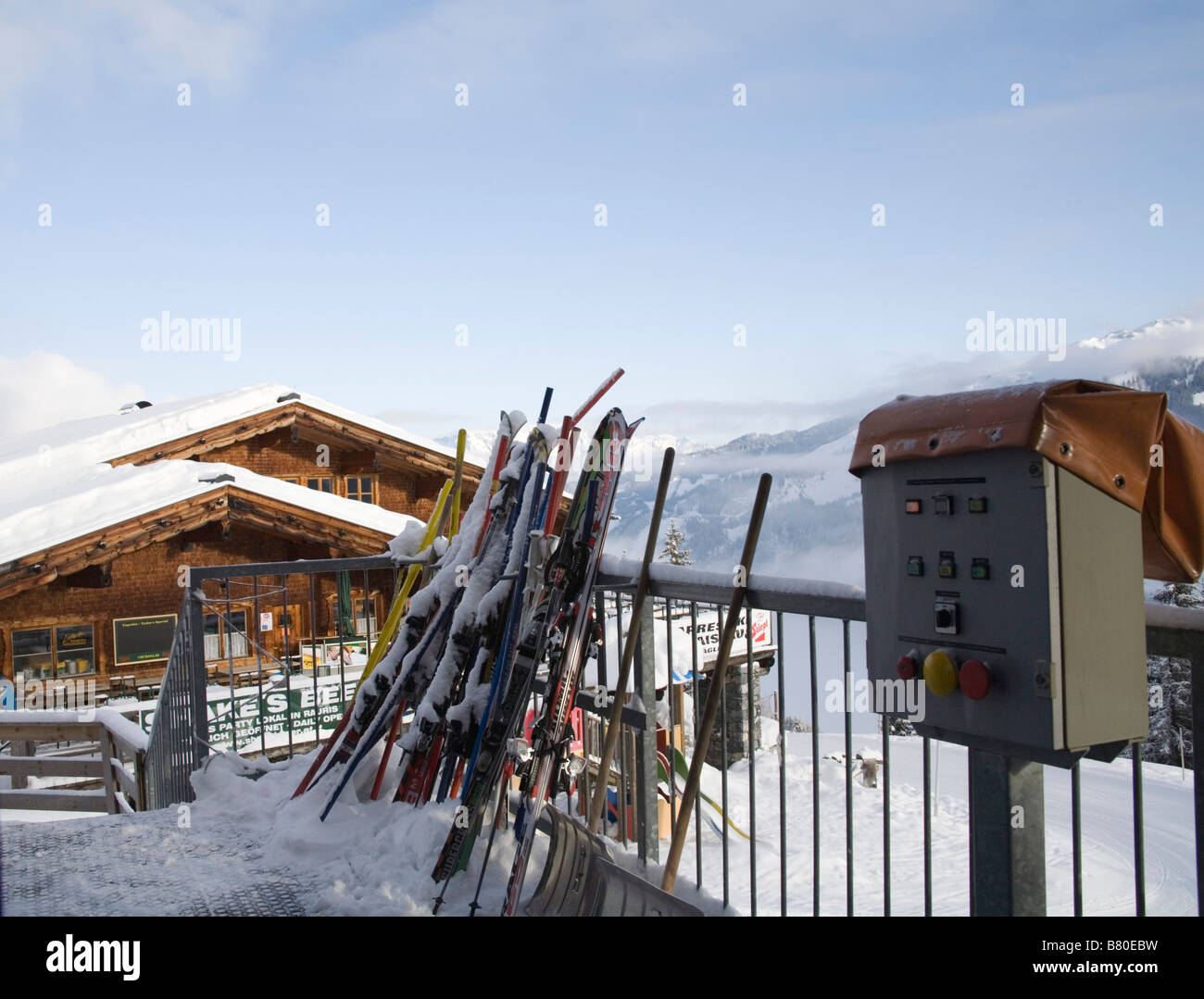 Rauris Österreich EU Januar Eingang Heimalm Mittelstation der ...