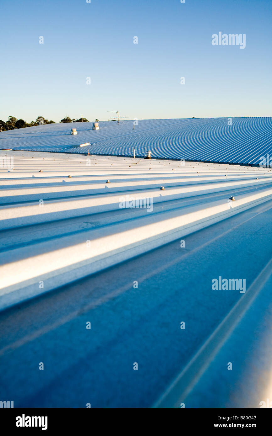 Metallischen Dach Stockfoto