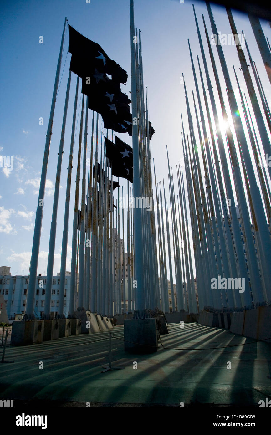 Kubanische Fahnen. Stockfoto