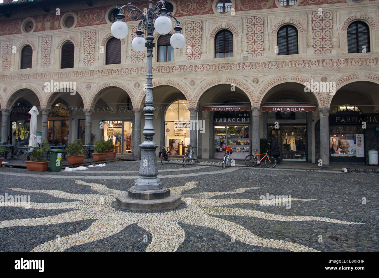 Vigevano piazza Stockfoto