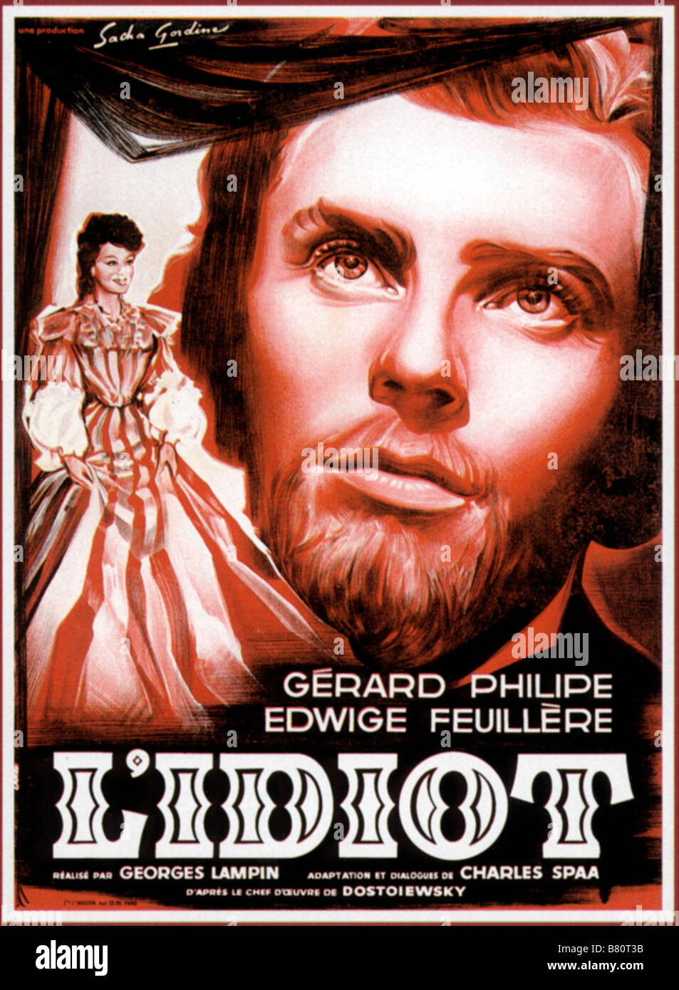 L'Idiot Jahr: 1946 Regie: Georges Lampin Ffrance Filmplakat (Fr) Stockfoto