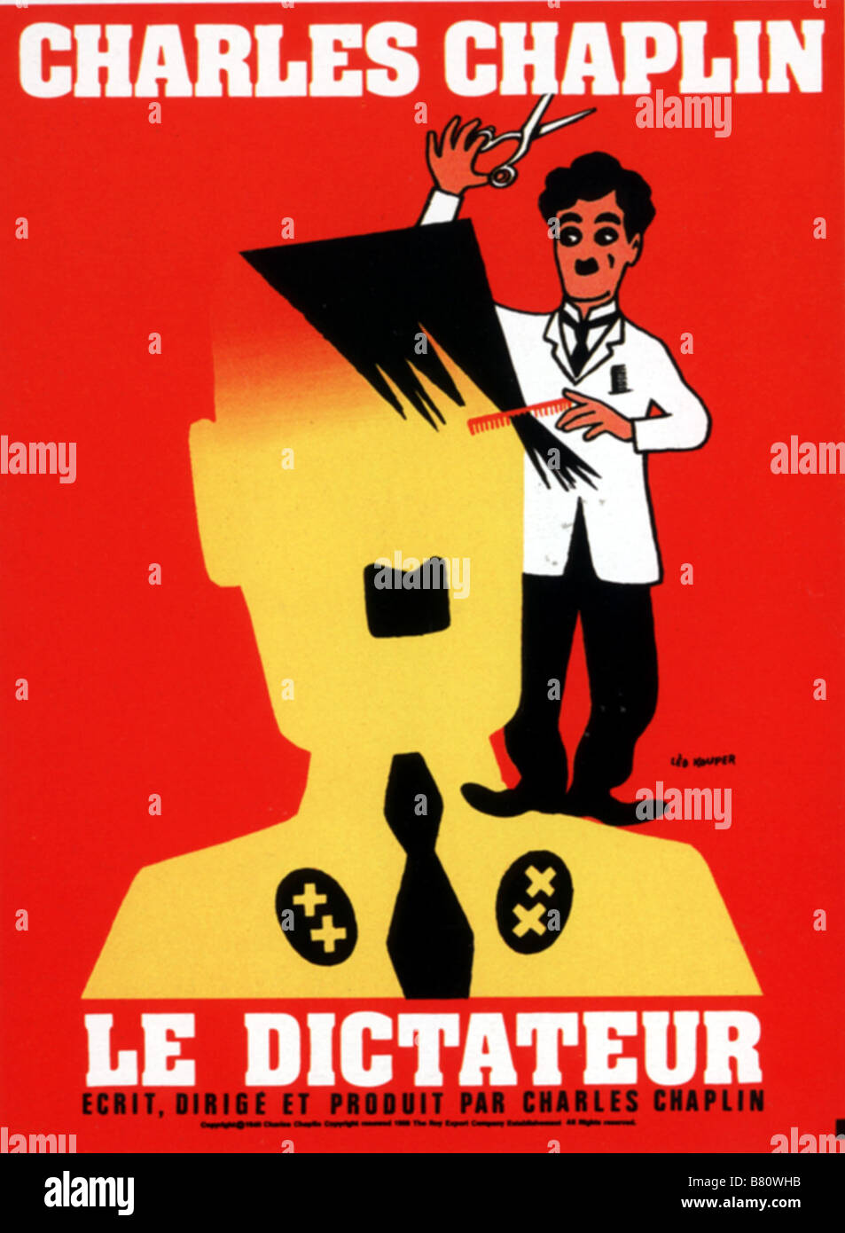 Der große Diktator Jahr: 1940 USA Affiche, Poster Regie: Charles Chaplin Stockfoto