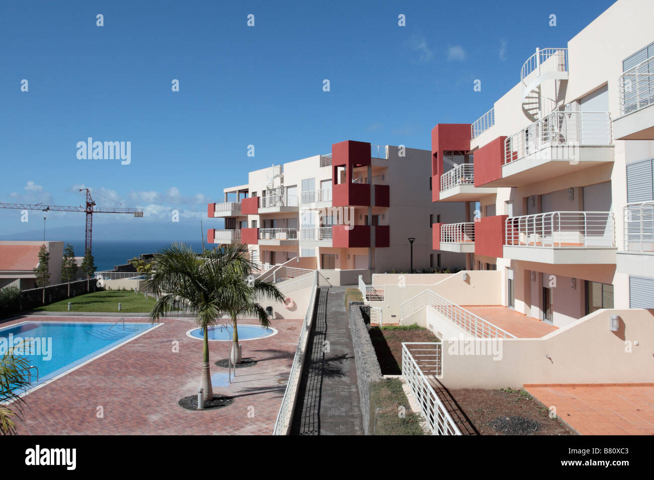 Eine neue Entwicklung von Luxus-Appartements in der Nähe von Los Gigantes auf Teneriffa-Kanarische Inseln-Spanien Stockfoto