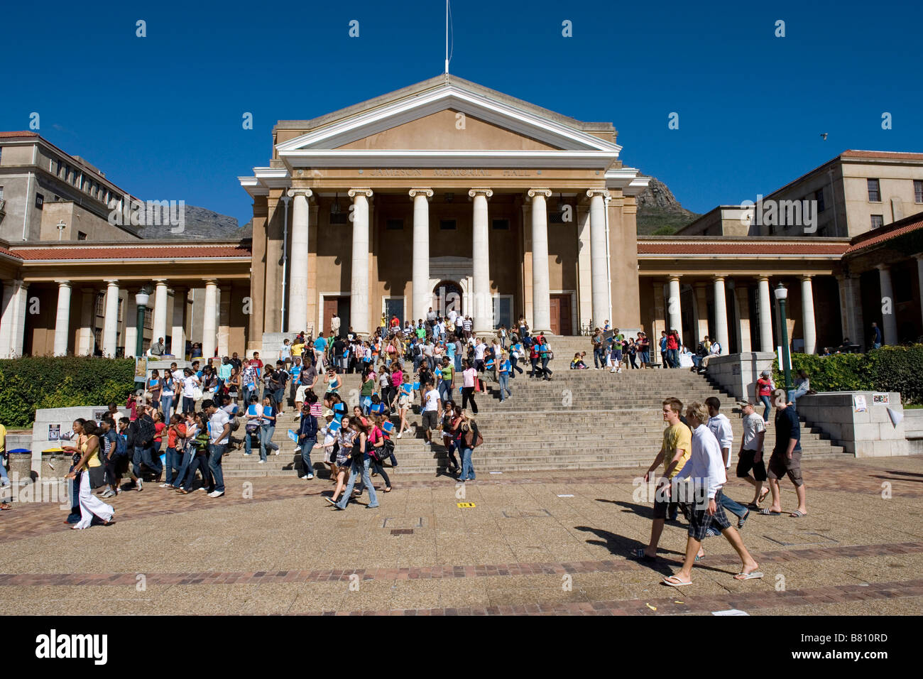 Studenten bei Jameson Halle Campus der University of Cape Town-Südafrika Stockfoto