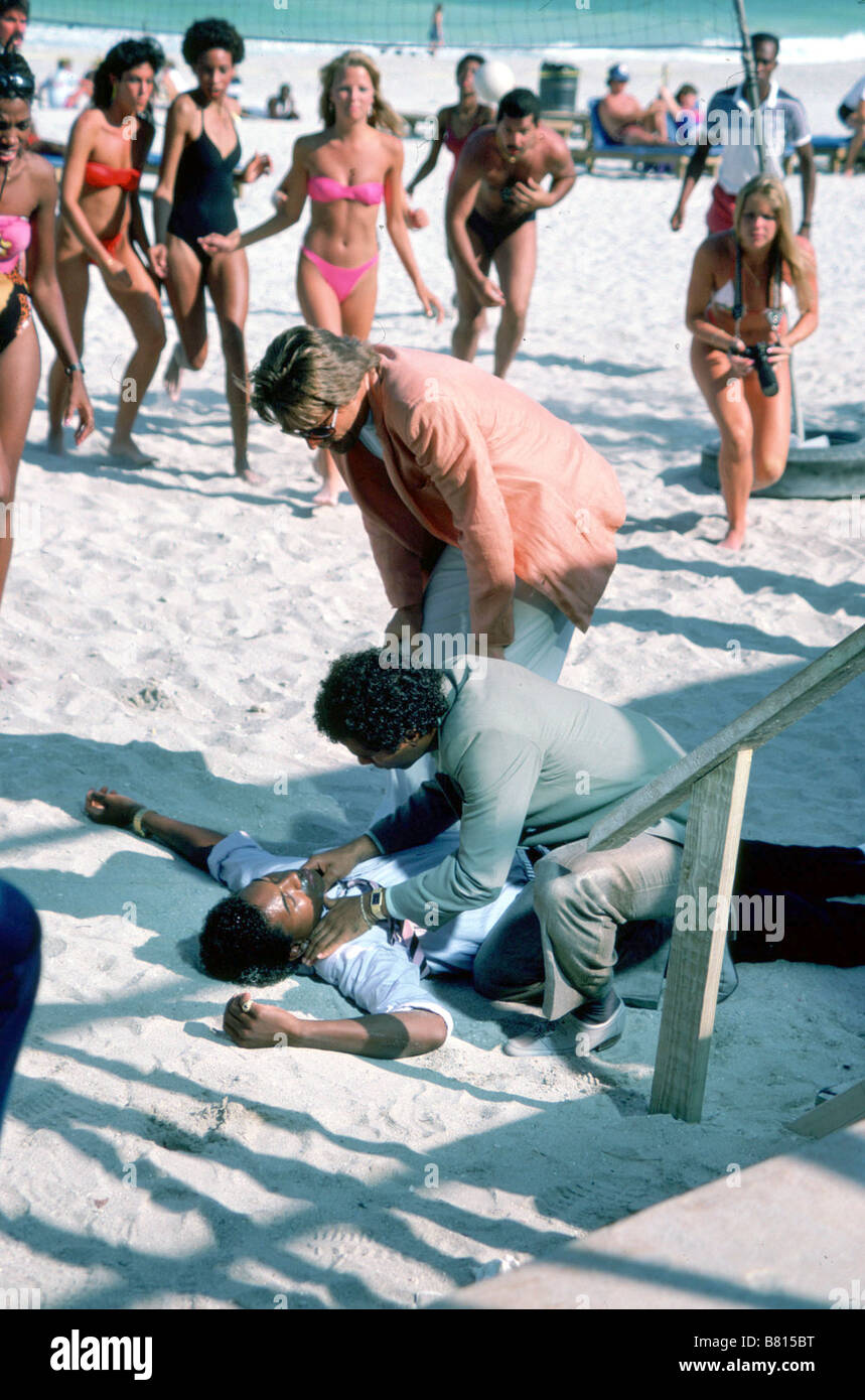 Deux flics à Miami (TV-Serie) Miami Vice (1984) [TV-Serie 1984-1989] usa Philip Michael Thomas, Don Johnson Erstellt von Anthony Yerkovich Stockfoto