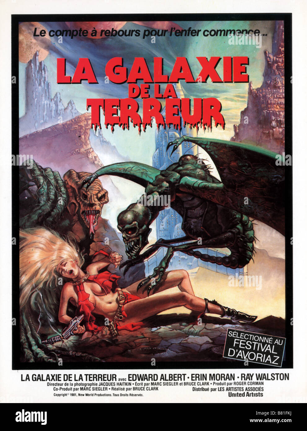 La Galaxie de la terreur Galaxy Terror Jahr: 1981 USA Affiche, Poster Regie: Bruce D. Clark Stockfoto