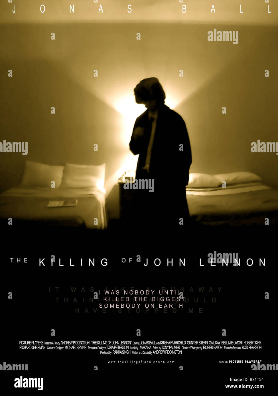 Die Ermordung von John Lennon Jahr: 2006-UK Jonas Ball Regie: Andrew Piddington Film Poster Stockfoto