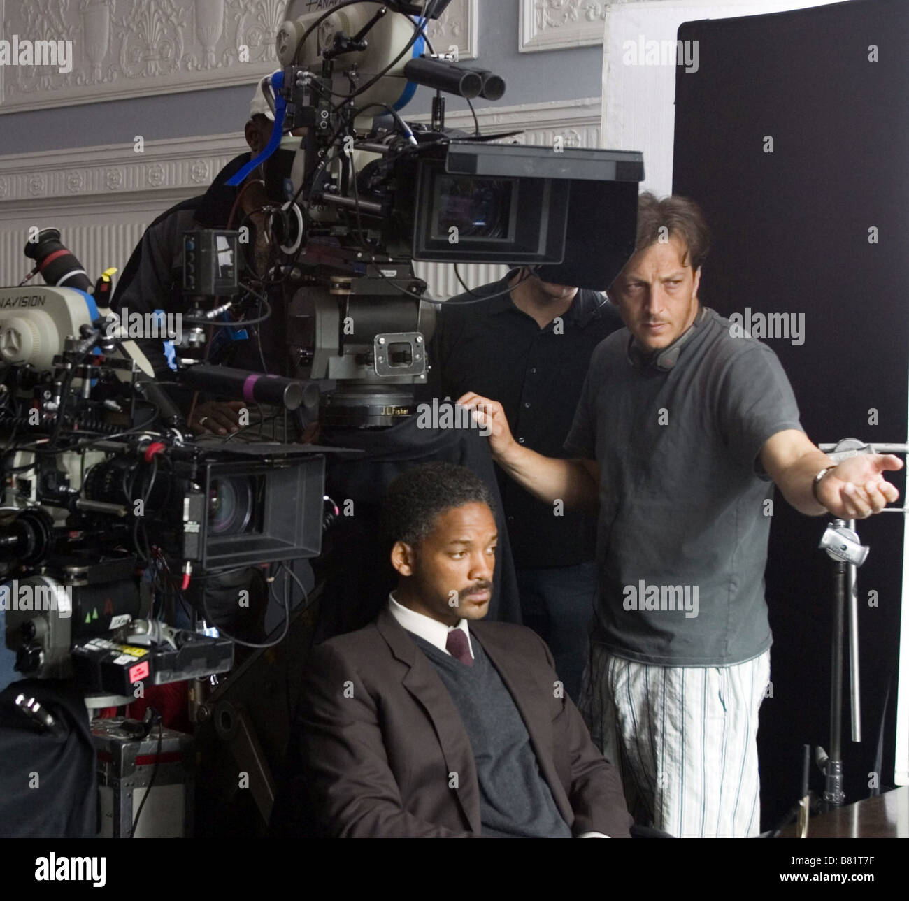 Regisseur Gabriele Muccino mit Will Smith auf das Streben nach Glück Jahr: 2006 USA Stockfoto