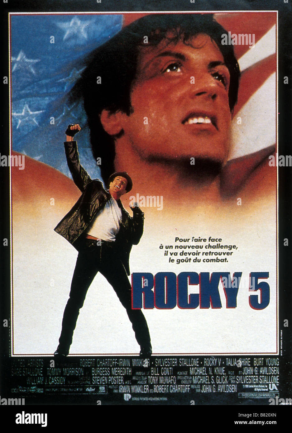 Rocky 5 Jahr 1990 Usa Sylvester Stallone Regie Sylvester Stallone Film Poster Fr Stockfotografie Alamy