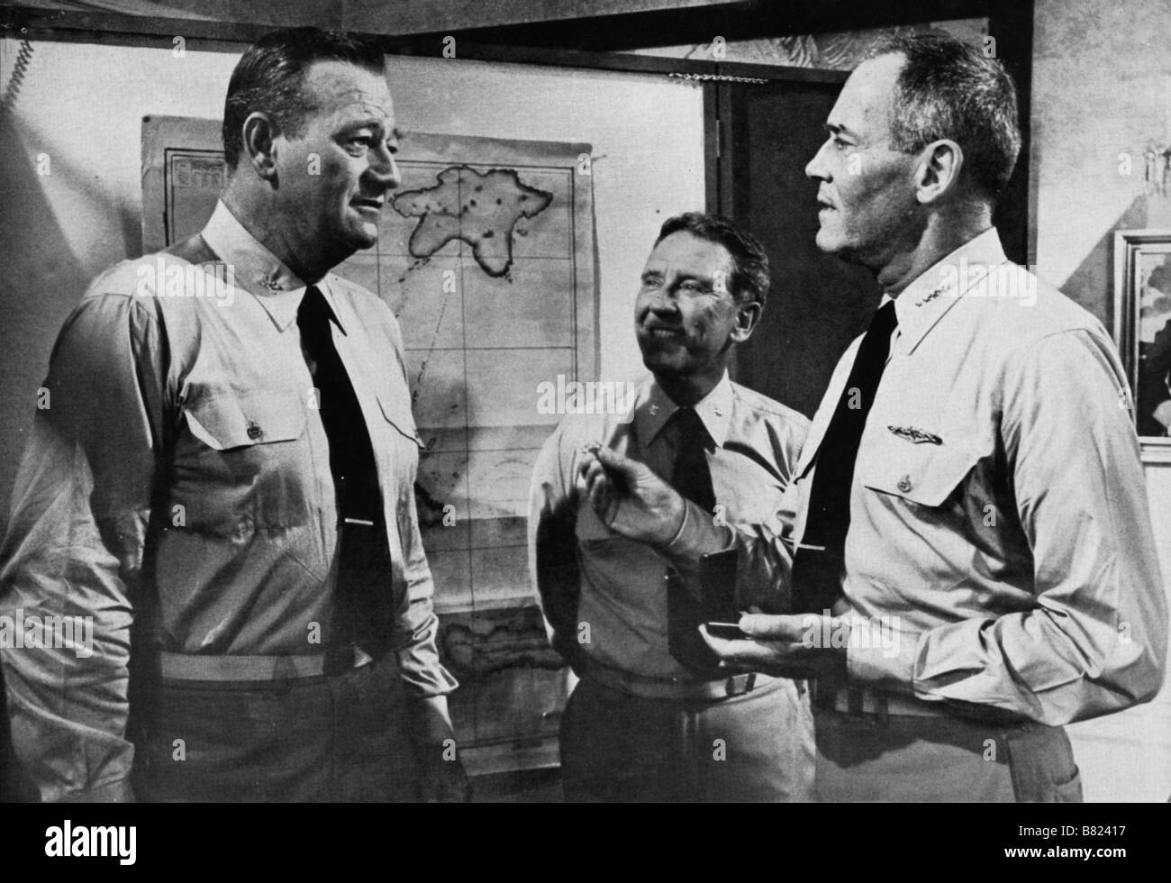 Im Jahr: 1965 USA Regie: Otto Preminger John Wayne, Henry Fonda, Burgess Meredith Stockfoto