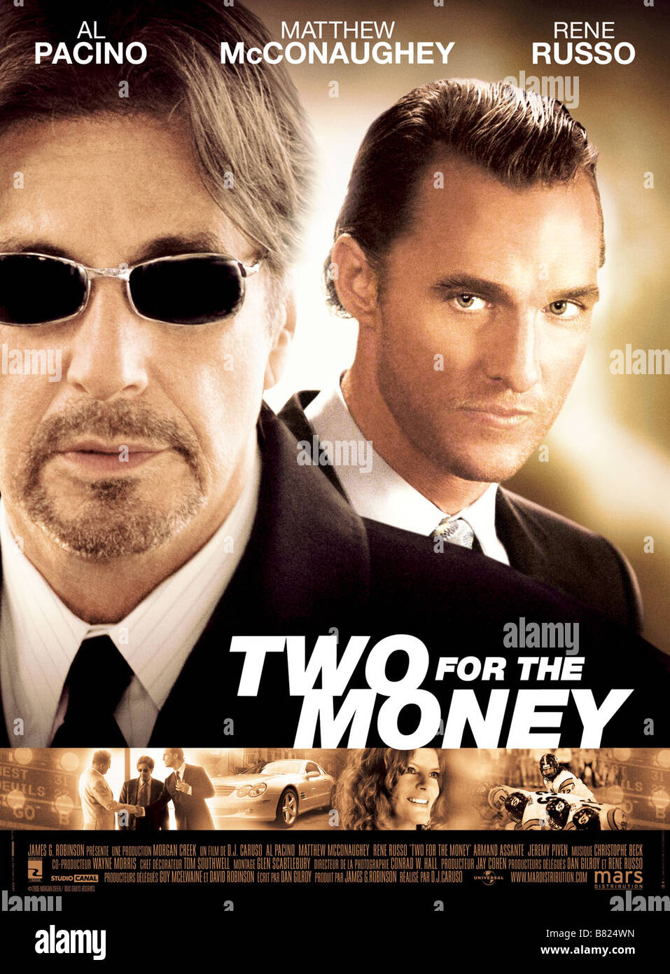 Zwei für das Geld zwei für das Geld (2006) USA Affiche/Poster Al Pacino, Matthew McConaughey Regie: K. Caruso Stockfoto