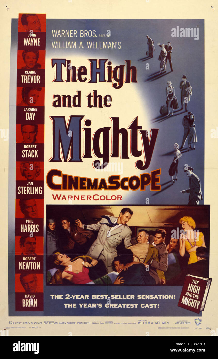 Ecrit dans le ciel die Hohe und die Mächtigen Jahr: 1954 USA Affiche, Poster Regie: William Wellman A. Stockfoto