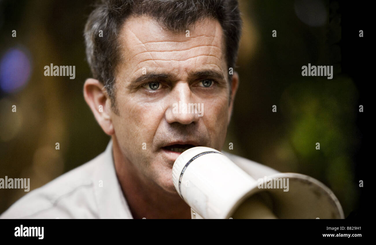 Mel Gibson Mel Gibson Mel Gibson, Anhänger le tournage/am Set de Apocalypto Jahr: 2006 USA Stockfoto