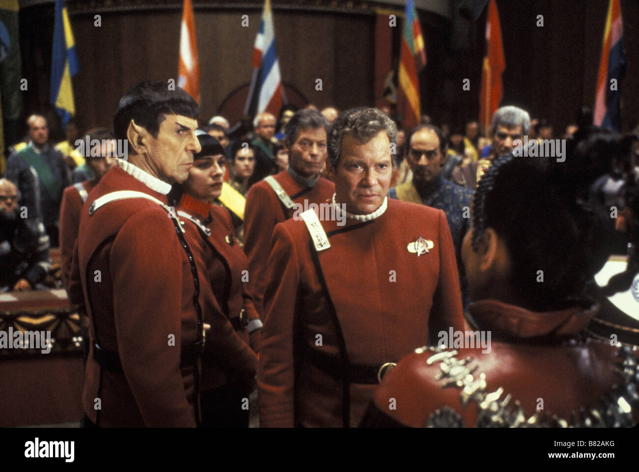 Star Trek VI Das unentdeckte Land Jahr: 1991 USA William Shatner, DeForest Kelley Leonard Nimoy, Kim Cattrall Regie: Nicholas Meyer Stockfoto