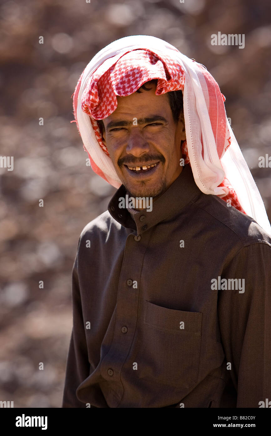 Porträt eines Beduinen, Ägypten Stockfoto