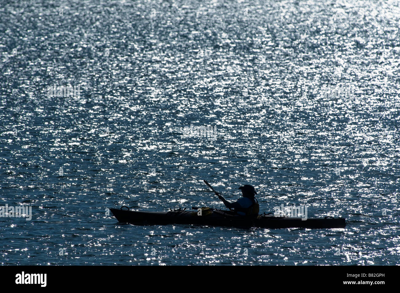 Kajakfahrer am Atlantischen Ozean Florida Keys Florida USA Stockfoto