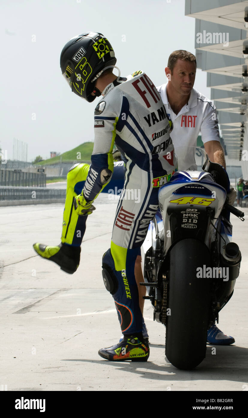 MotoGP-Weltmeister Valentino Rossi von Italien Stockfoto