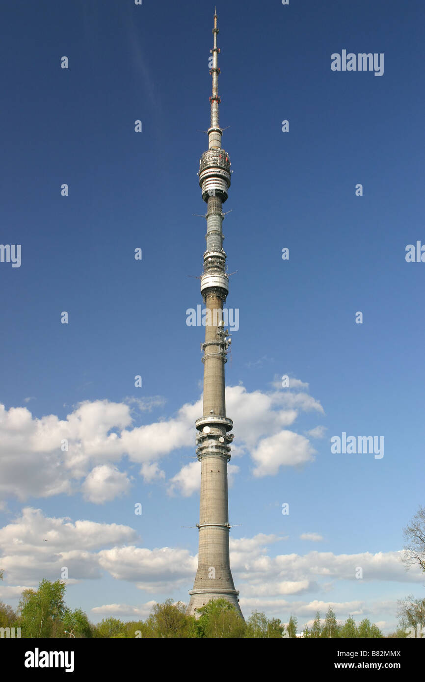 Ostankino Fernsehturm Stockfoto