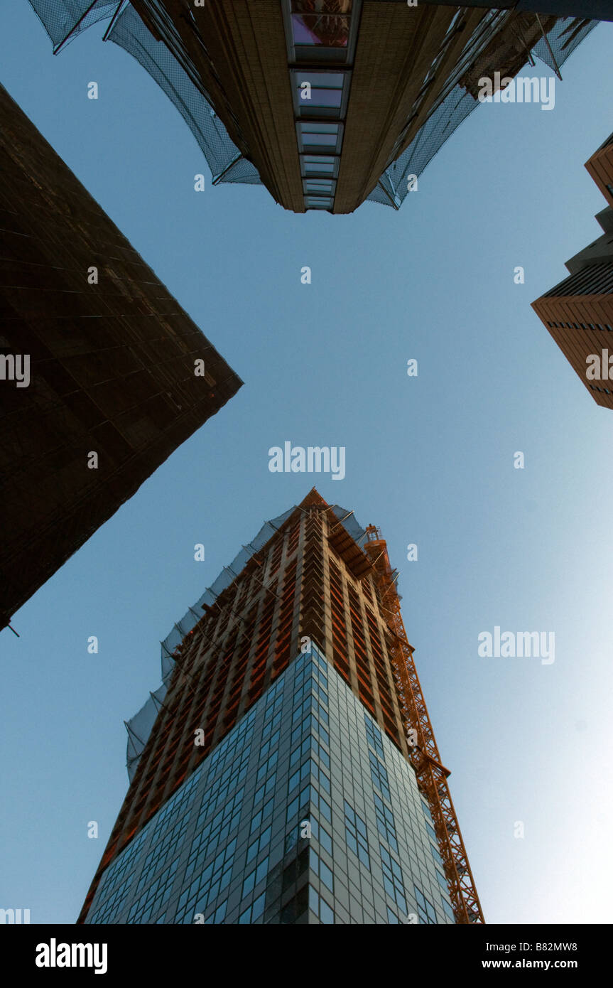 W Hotel und Residenzen im Bau in der Innenstadt von Nachbarschaft von New York Stockfoto