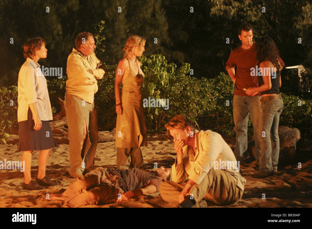 Lost TV-Serie 2004 - 2010 - USA 2005 Season 02, Episode 07 - Die Anderen 48 Tage Regie: Eric Laneuville Michelle Rodriguez und Cynthia Watros, Sam Anderson, Kimberley Joseph, Josh Randall Stockfoto