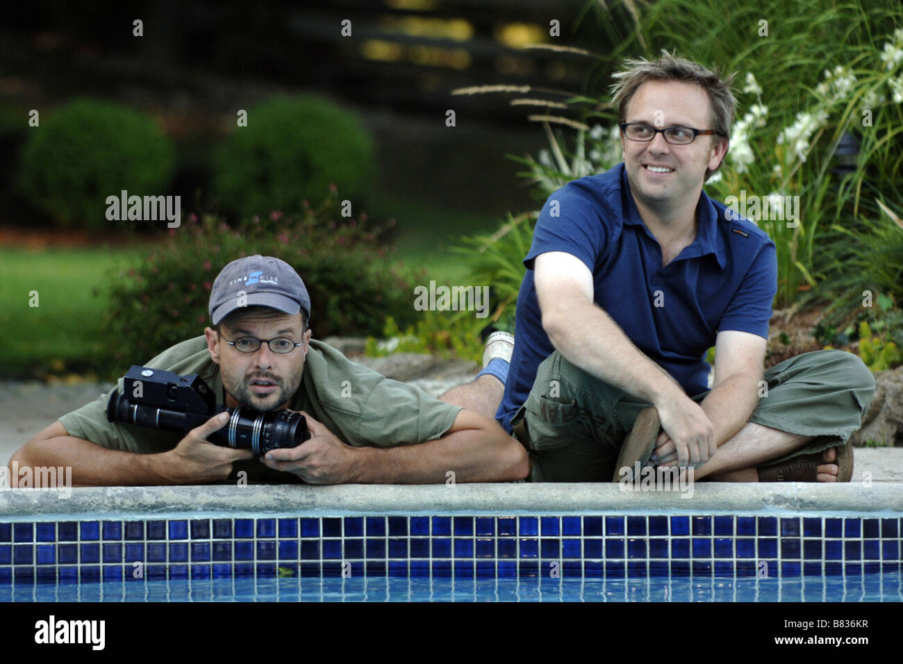 Stéphane Lapointe Stéphane Lapointe Director Stéphane Lapointe (r) sur le tournage / auf der du Film La Vie secrète des Gens heureux (2006) Kanada Stockfoto