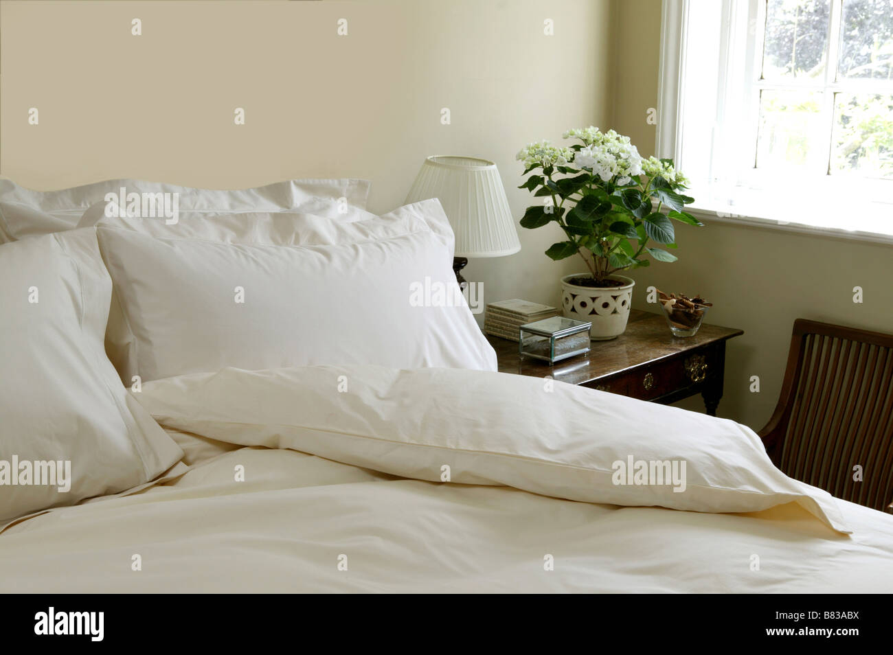 Schlafzimmer Szene vorschlagen Luxus Hotel oder an anderen Orten zu bleiben Stockfoto