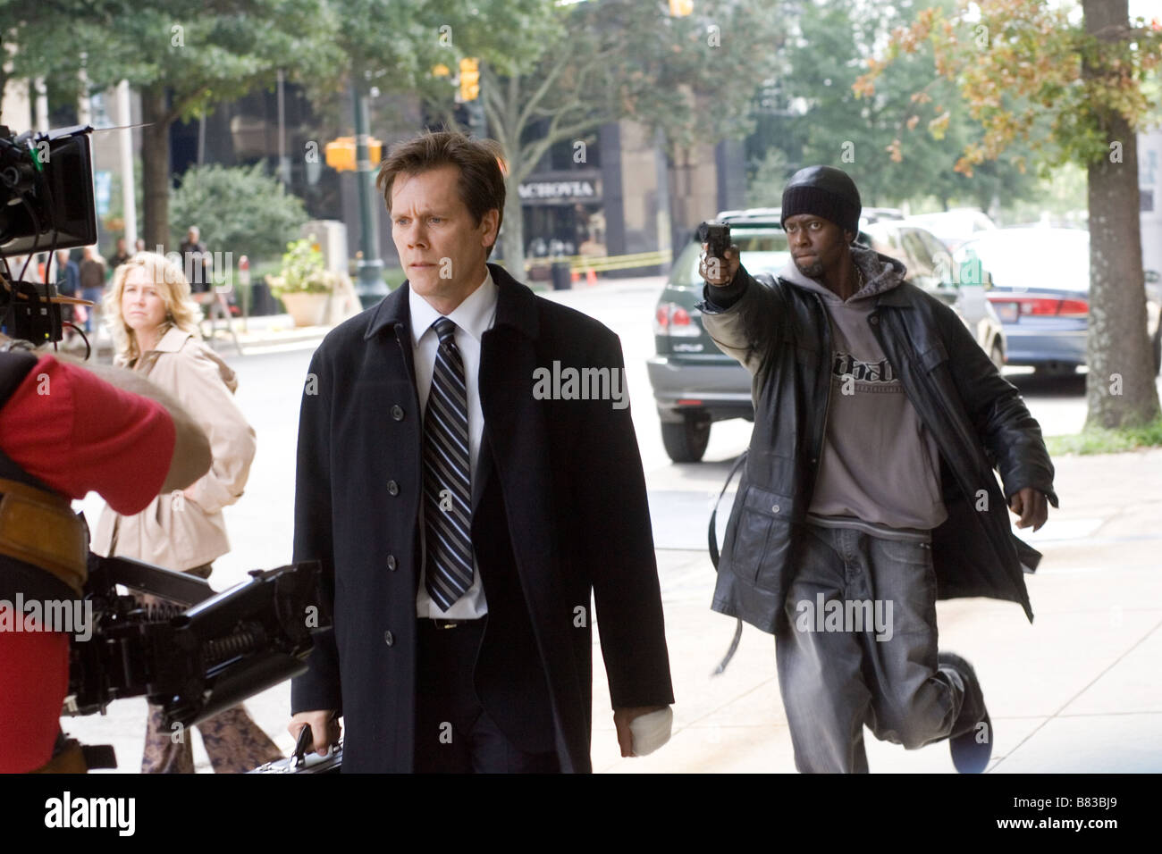 Todesurteil - tournage Todesurteil (2007) USA Kevin Bacon et Edi Gathegi pendant Le tournage/am Set Regie: James Wan Stockfoto