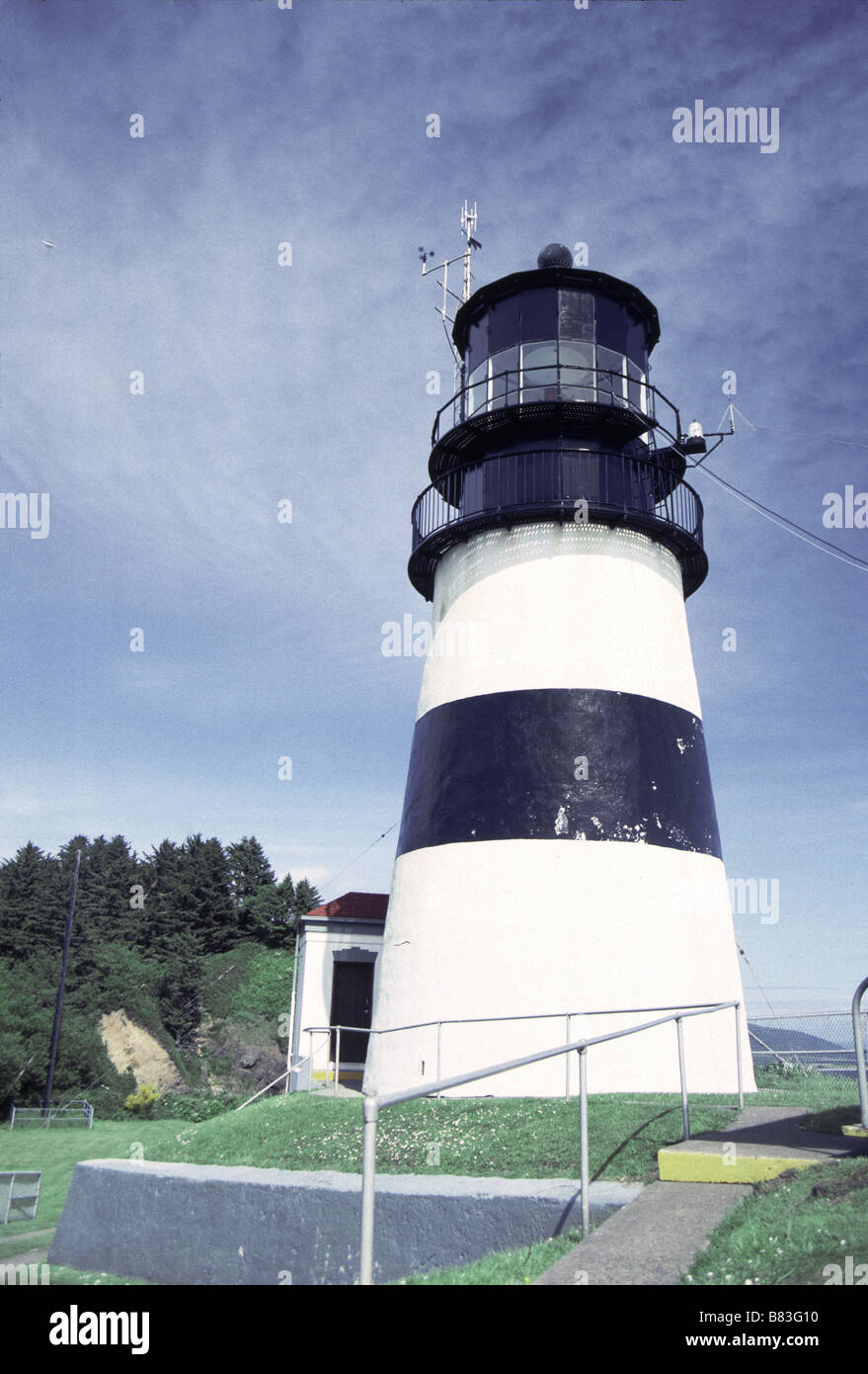 Cape Enttäuschung Leuchtturm Coast Guard Station Ilwaco Washington USA Stockfoto