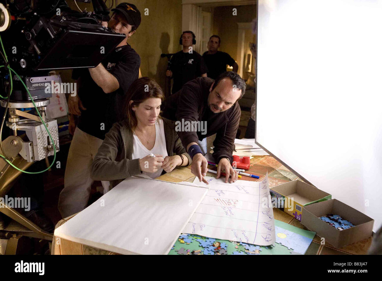 Regisseur Mennan Yapo und Sandra Bullock auf die Vorahnung 2007 USA Stockfoto