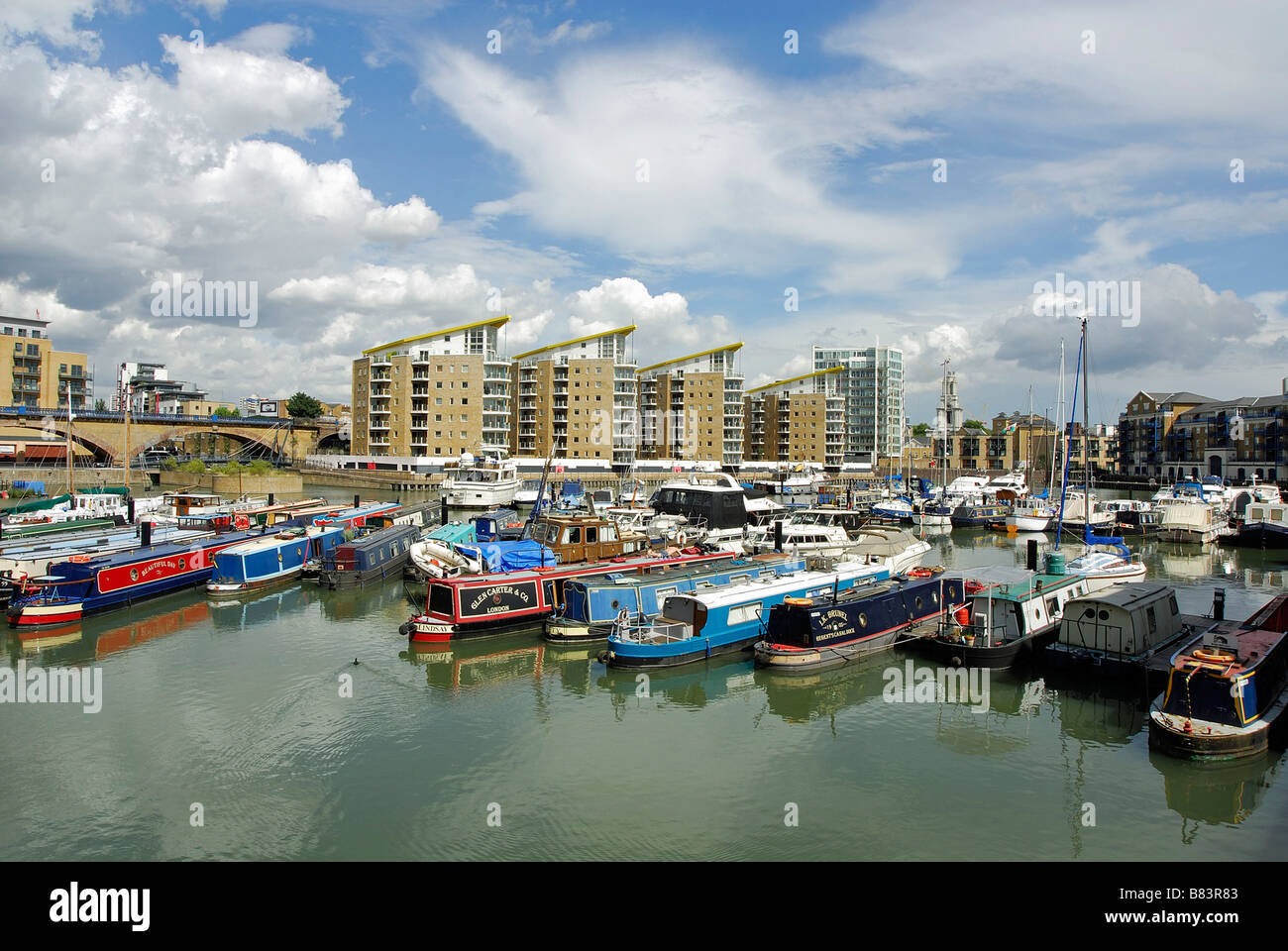 Limehouse Bassin East London UK Stockfoto