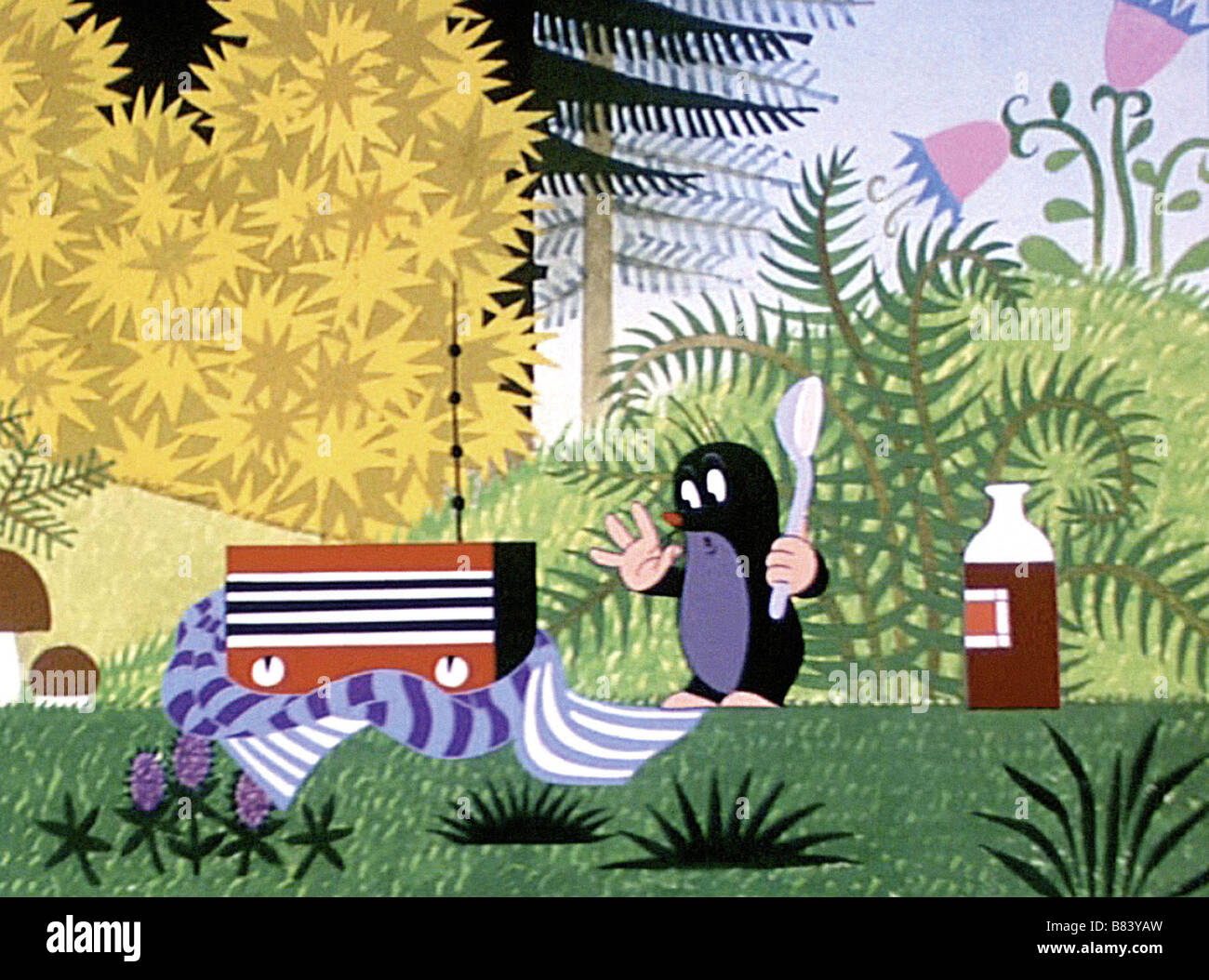 Krtek - Krtek a tranzistor Jahr: 1968 Tschechoslowakei Regie: Zdenek Miler Animation Stockfoto
