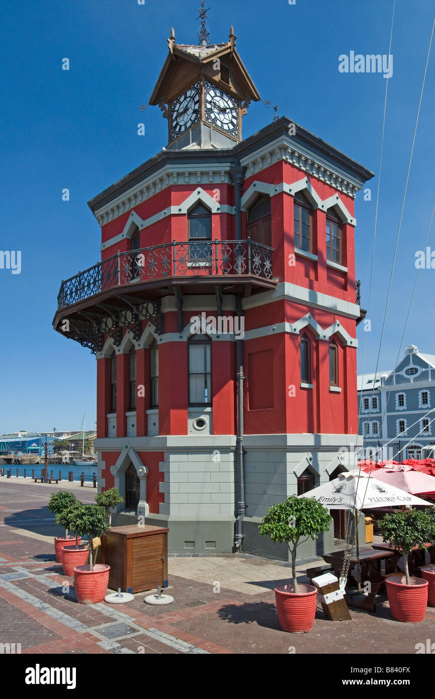 Uhrturm, 1894 erbaut, Victoria und Alfred Waterfront Kapstadt Südafrika Stockfoto