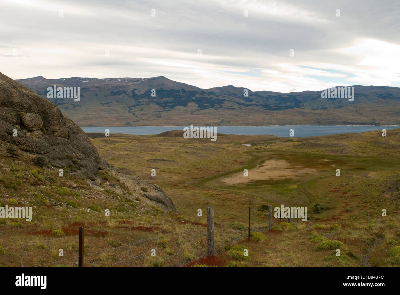 Lago Sarmiento In Parque Nacional Torres Del Paine, Chile Stockfoto